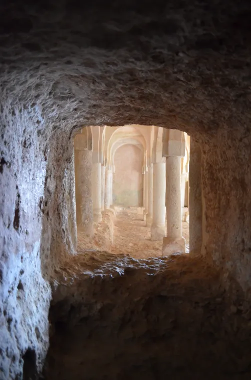 Interior de la ermita de San Baudelio, en Casillas de Berlanga (Soria)