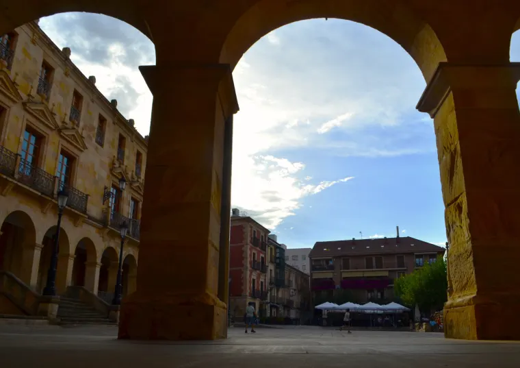 Una plaza del casco histórico de Soria