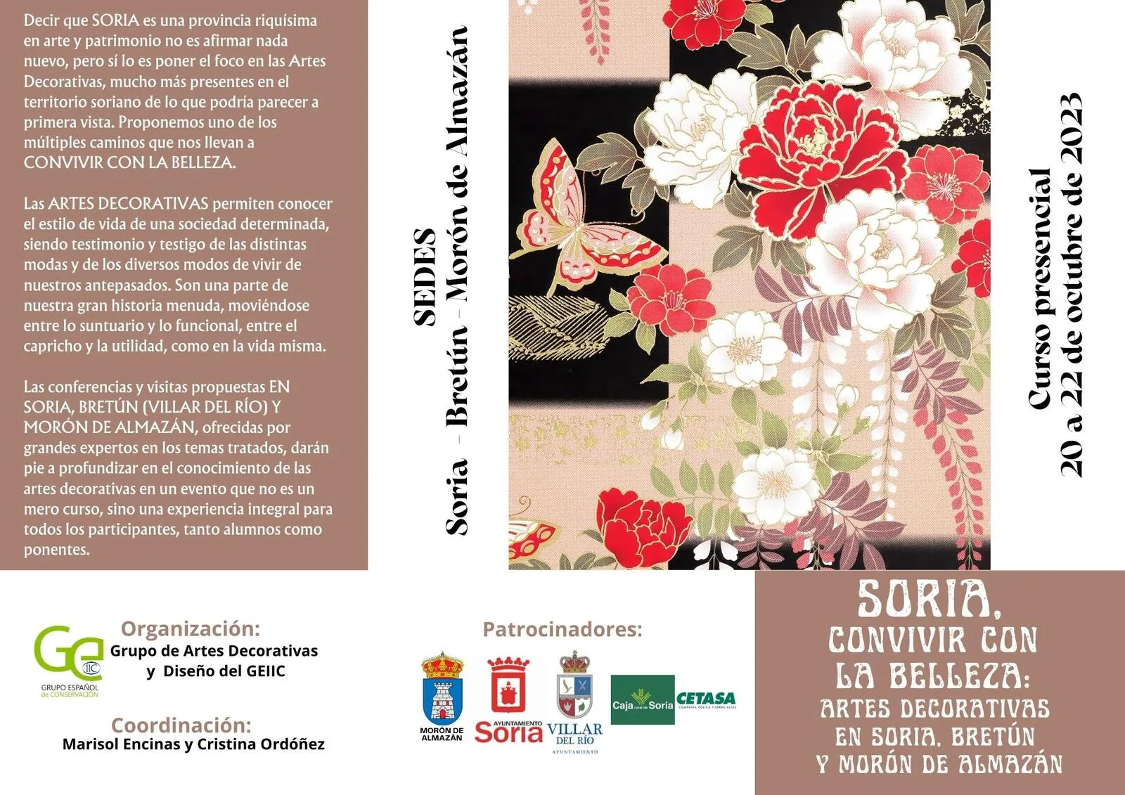 "Soria, convivir con la belleza: artes decorativas en Soria, Bretún y Morón de Almazán"