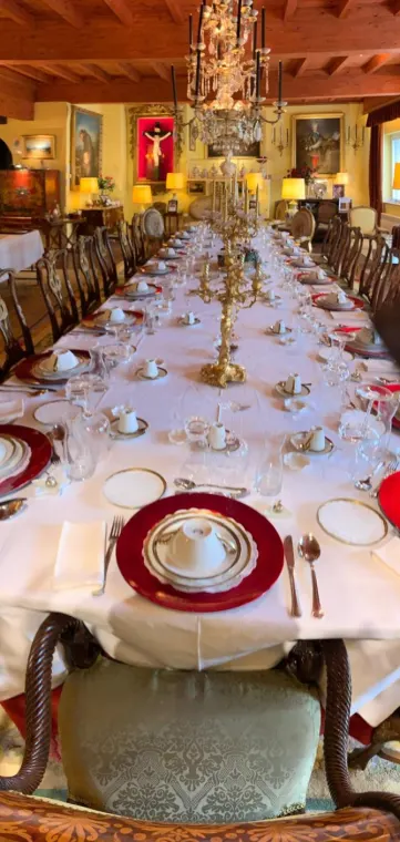 Montaje de mesa para un evento